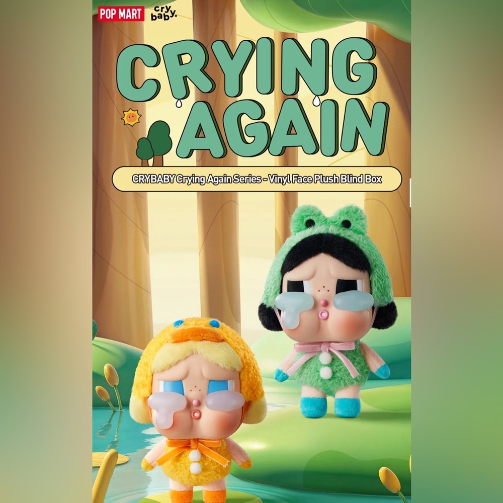 Pop Mart CRYBABY Crying Again Series-Vinyl Face Plush Blind Box